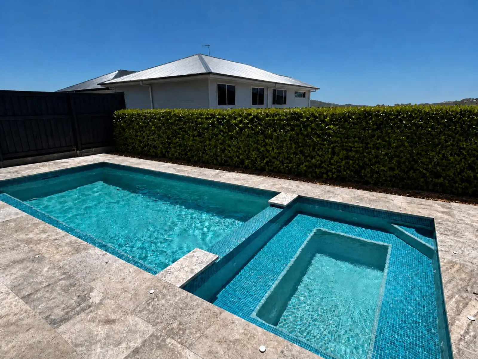 Logan · custom pool + spa
